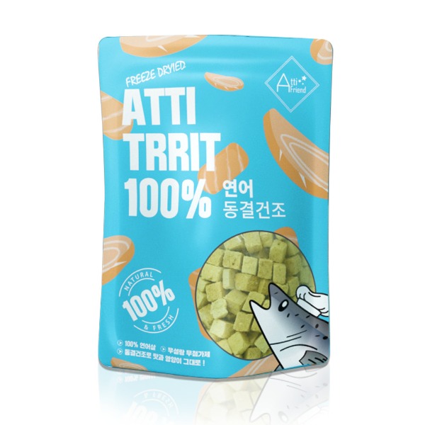 [아띠지기]-[아띠트릿]100% 동결건조 간식 연어 ( 60g )
